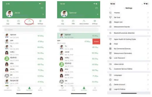 RENPHO Smart Body Composition addressweighing