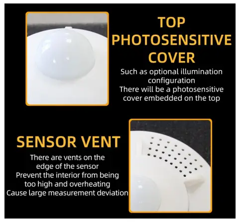 KLHA KM75B98 Ceiling Type Temperature and Humidity Carbon Dioxide Sensor-2