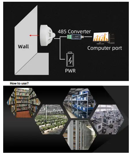 KLHA KM75B98 Ceiling Type Temperature and Humidity Carbon Dioxide Sensor-4