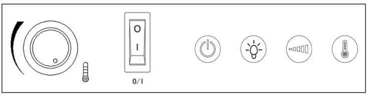 KLARSTEIN 10035262 Heat N Beat Fireplace Heater - Control