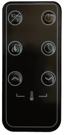 KLARSTEIN 10035262 Heat N Beat Fireplace Heater - Remote