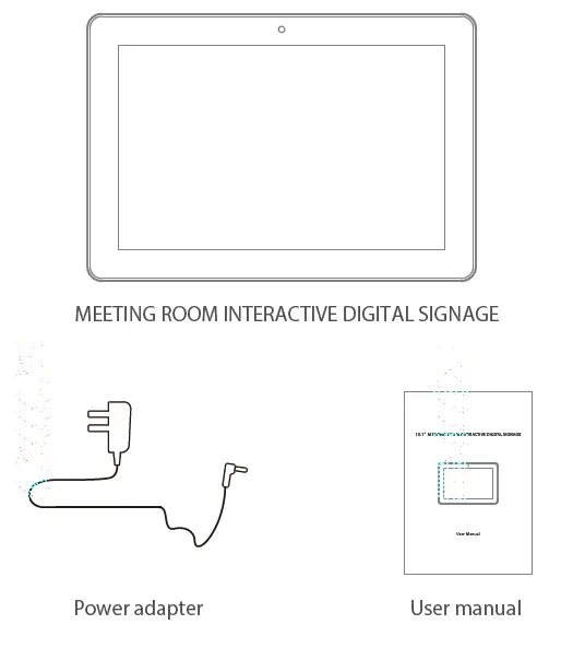 Shenzhen Electron Technology WA1053T 10.1 Inch Meeting Room Interactive Digital Signage-fig1