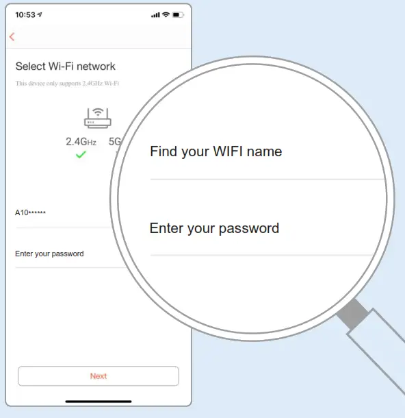 Tendomi Smart WiFi Air Purifier APP - password 2