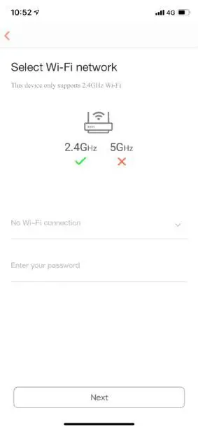 Tendomi Smart WiFi Air Purifier APP - password