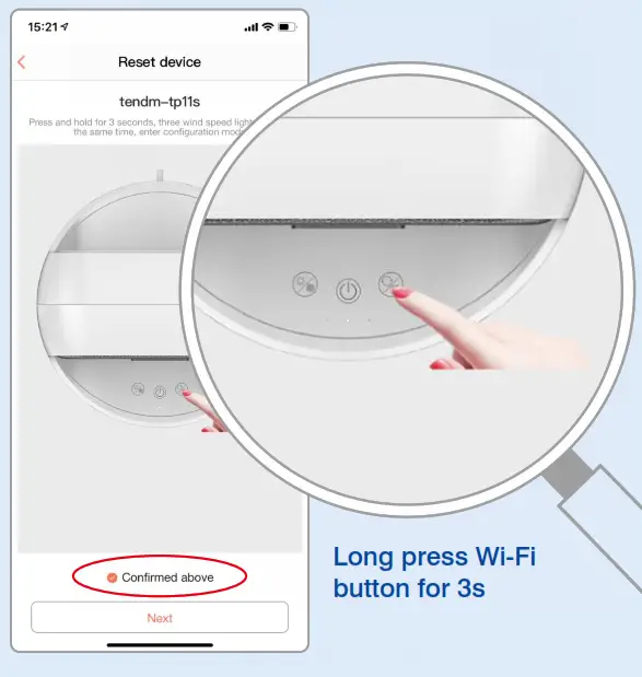 Tendomi Smart WiFi Air Purifier APP - simultaneously 2