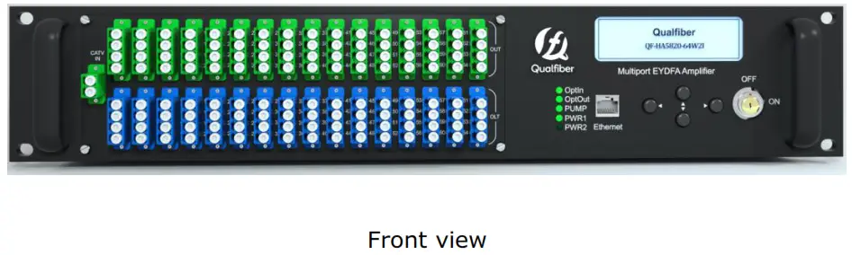 Qualfiber QF HA5820 64W2I 1550nm Erbium Ytterbium Co Doped Amplifier - fig1