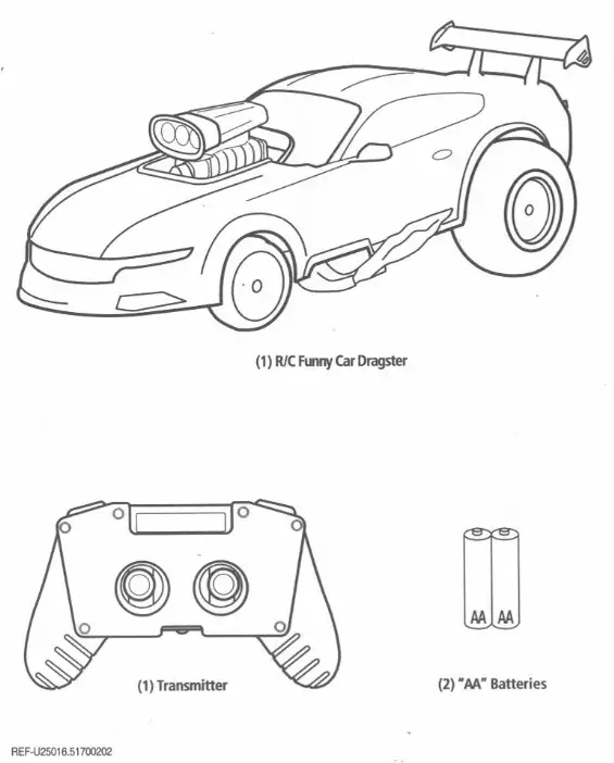 New Bright Industrial 1052UB TOY Receiver - fig