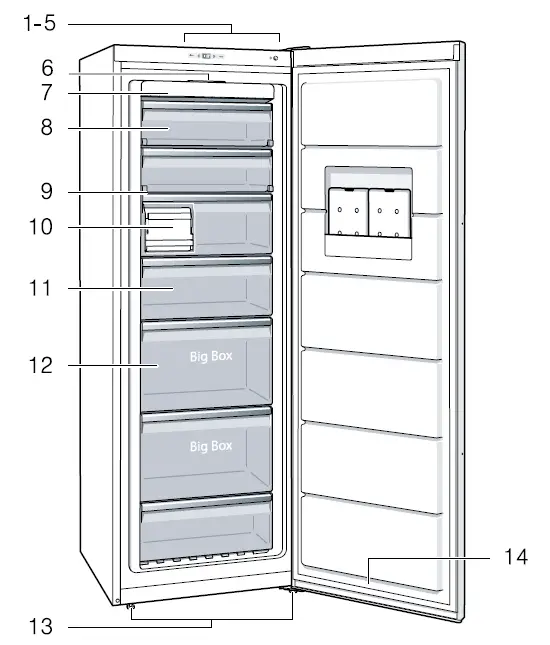 BOSCH GSN54DWCV Series 6 Energy Efficient Upright Freezer 01