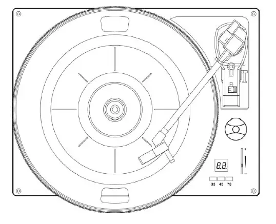 HYUNDAI vRTC315 Retro Radio and Turntable FIG 1