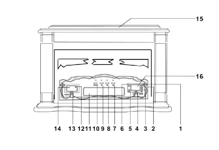 HYUNDAI vRTC315 Retro Radio and Turntable FIG 5