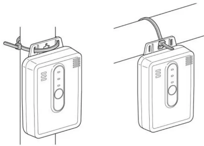COSMOS 807NIT Natural Gas Alarm - around the pipe2