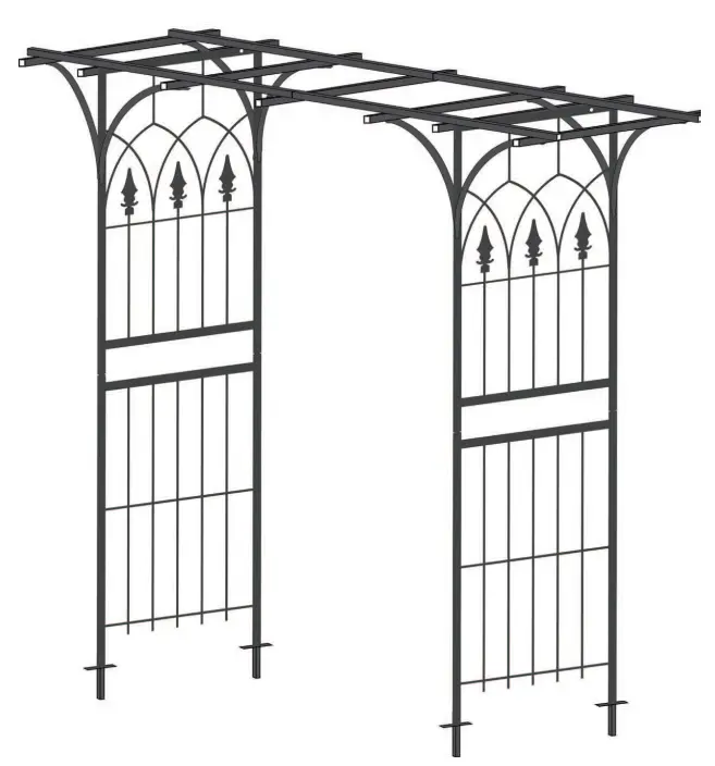 COSTWAY OP70523 Garden Arch Arbor - fig1