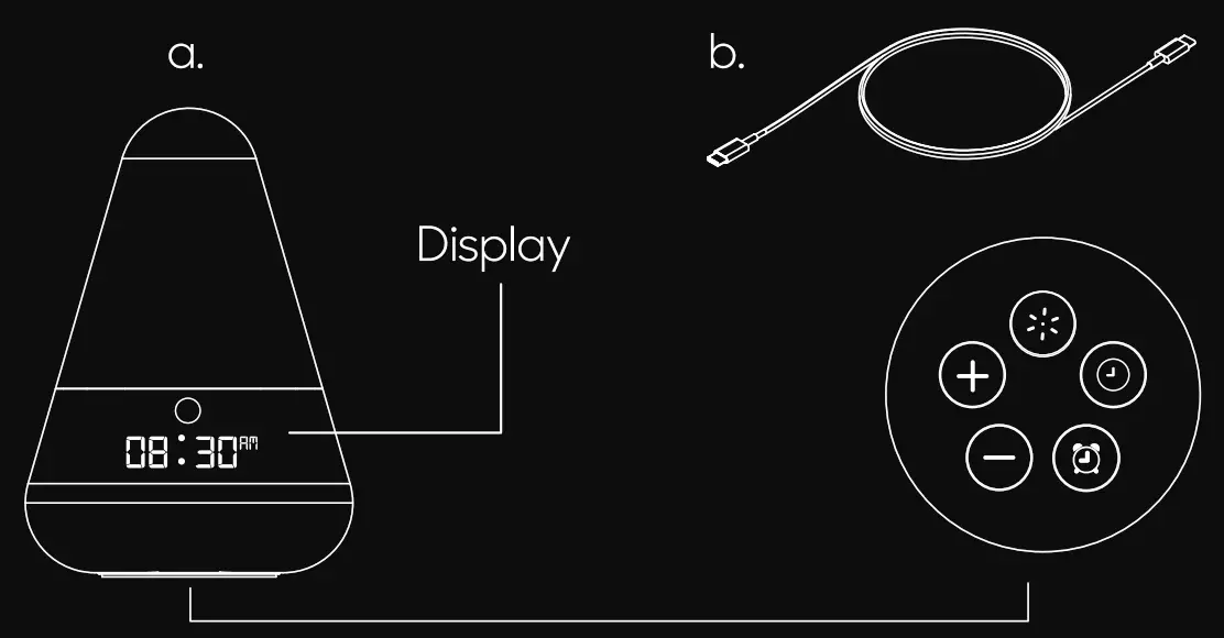 SHARPER IMAGE Sound Soother Sleep Bed Time Light and Sounds