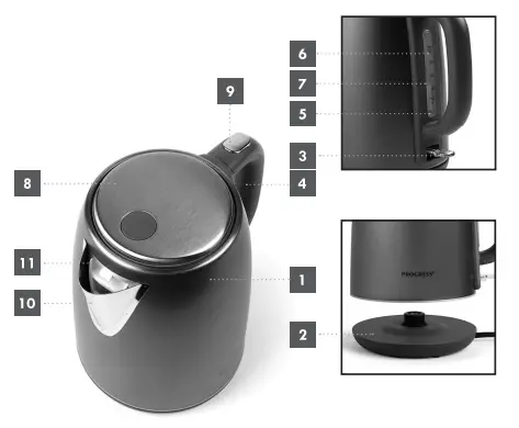 progress EEK220305 Shimmer Jug Kettle-fig2