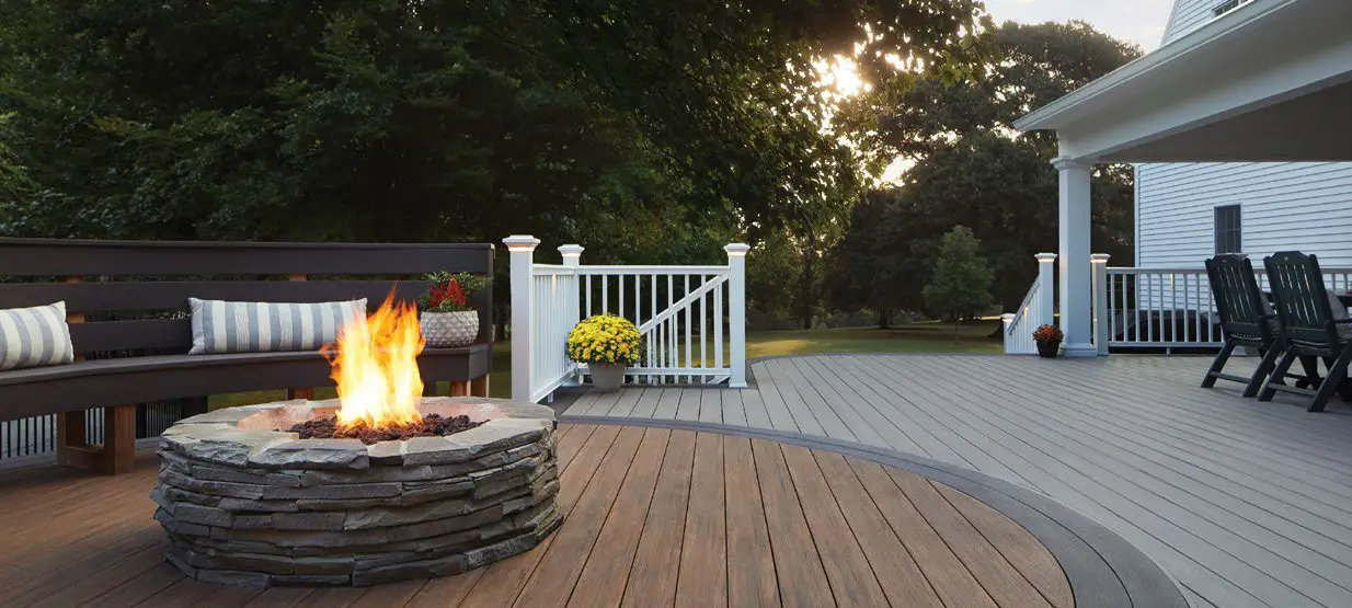 TIMBER TECH Classic Brown Grooved Edge Scalloped Composite Deck Board - Figure 2