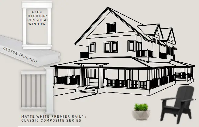 TIMBER TECH Classic Brown Grooved Edge Scalloped Composite Deck Board - Figure 20