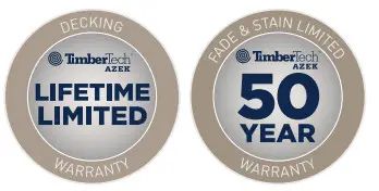 TIMBER TECH Classic Brown Grooved Edge Scalloped Composite Deck Board - icon 6