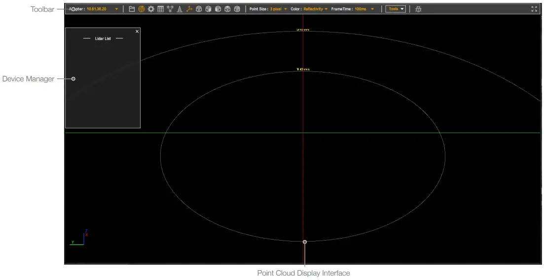 Livox Viewer 2 Horizon Lidar Sensor