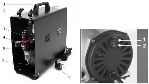 WILTEC AS196A Airbrush Compressor-fig4