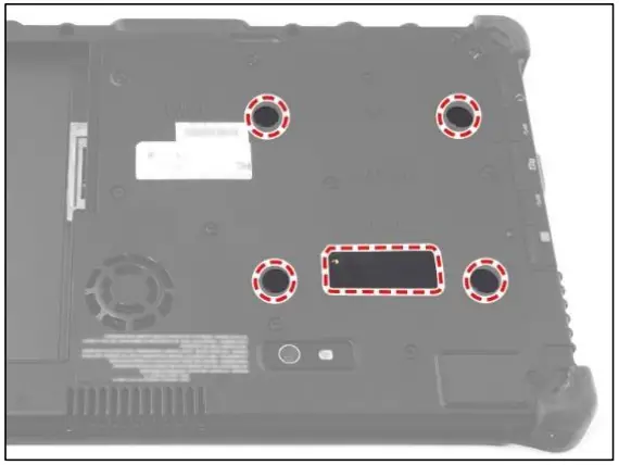 DURABOOK R11 Rugged Tablet Expansion Modules with GLAN RS232 Smart Card - fig 1