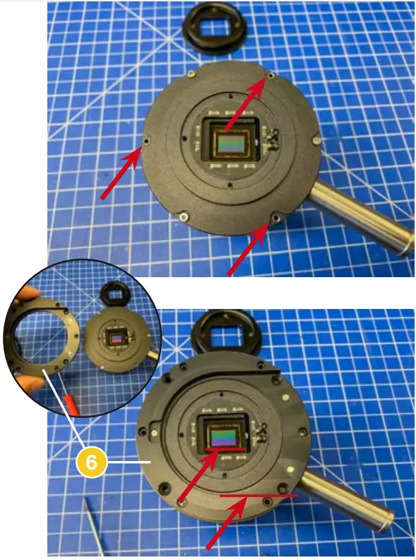 baader planetarium QHY163 Medium Cool CMOS Camera - Attaching the FCCT 1