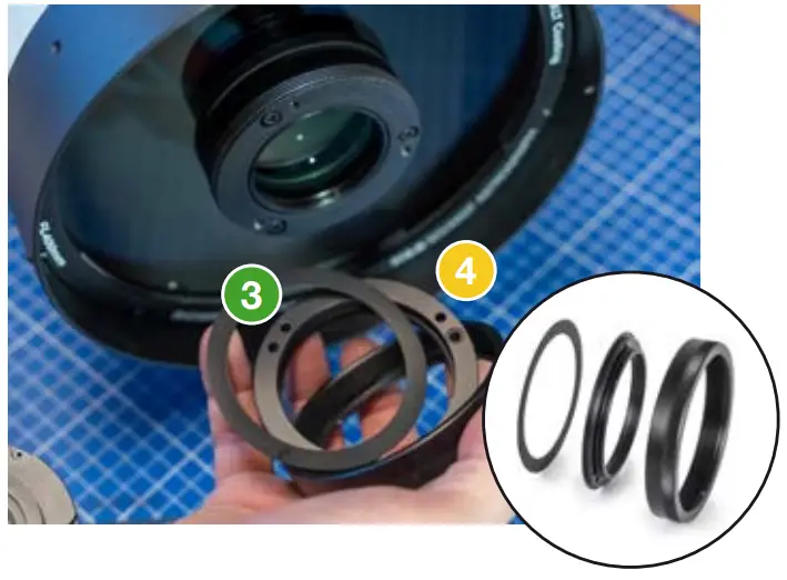 baader planetarium QHY163 Medium Cool CMOS Camera - Attaching the FCCT 17