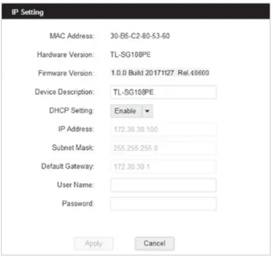 tp link TL SG108PE 8 Port Gigabit Easy Smart Switch - Configuration Utility 3