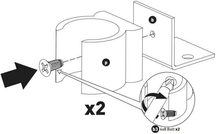 Arrow DIXIE 3401 CUTTING TABLE - Attach plastic support