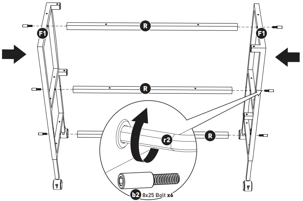 Arrow DIXIE 3401 CUTTING TABLE - Connect the