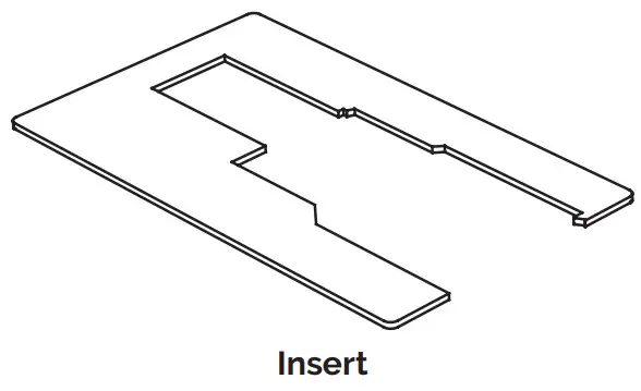 Arrow DIXIE 3401 CUTTING TABLE - Custom Insert