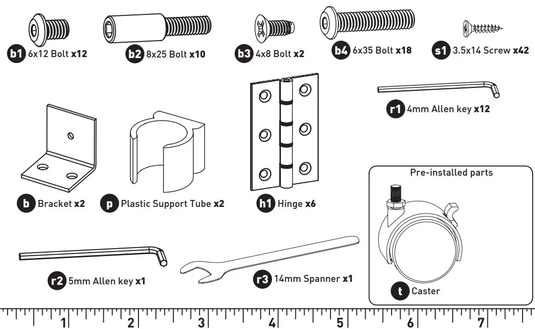 Arrow DIXIE 3401 CUTTING TABLE - Plastic Support Tube