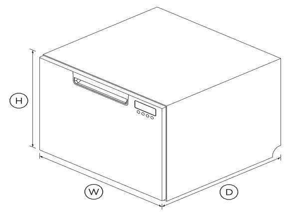 FISHER PAYKEL DD24SCTB9 N Sanitize Single DishDrawer Dishwasher -fig