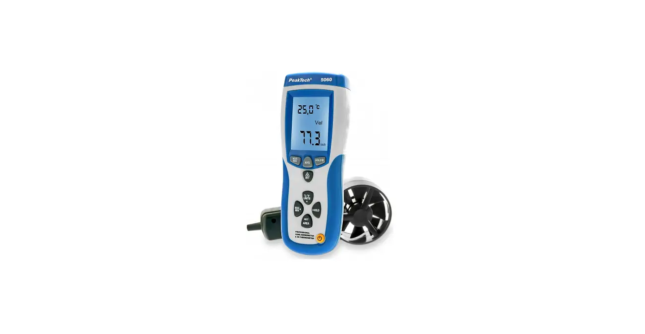 Peaktech 5060 Professional Vane Anemometer And Ir-thermometer With Usb User Manual