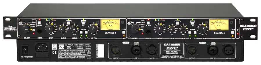 DRAWMER 1972 DUAL MIC-LINE-INST Preamplifier 2