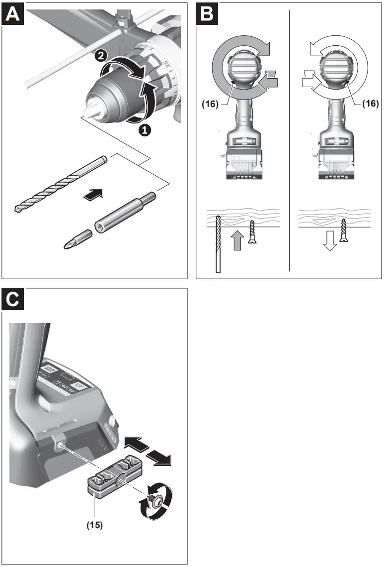 BOSCH GSR 18V 150 C Professional Cordless Drill - Fig 3