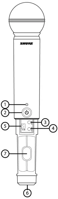SHURE BLX Wireless System - Battery Compartment