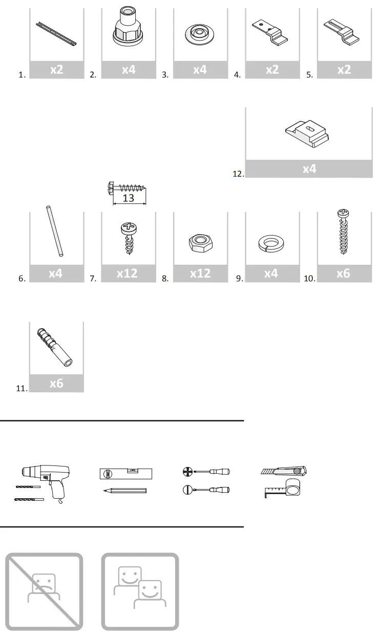 cersanit 63348 Santana 140x70 Bathtub fig 1
