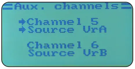 JAMARA FCX6 Pro Transmitter - Auciliary channels