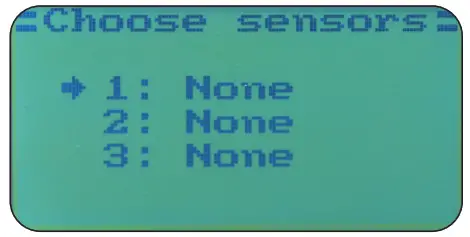 JAMARA FCX6 Pro Transmitter - Choose sensor