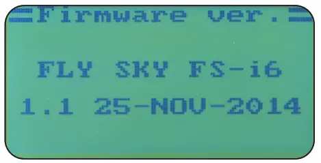 JAMARA FCX6 Pro Transmitter - Firmware version
