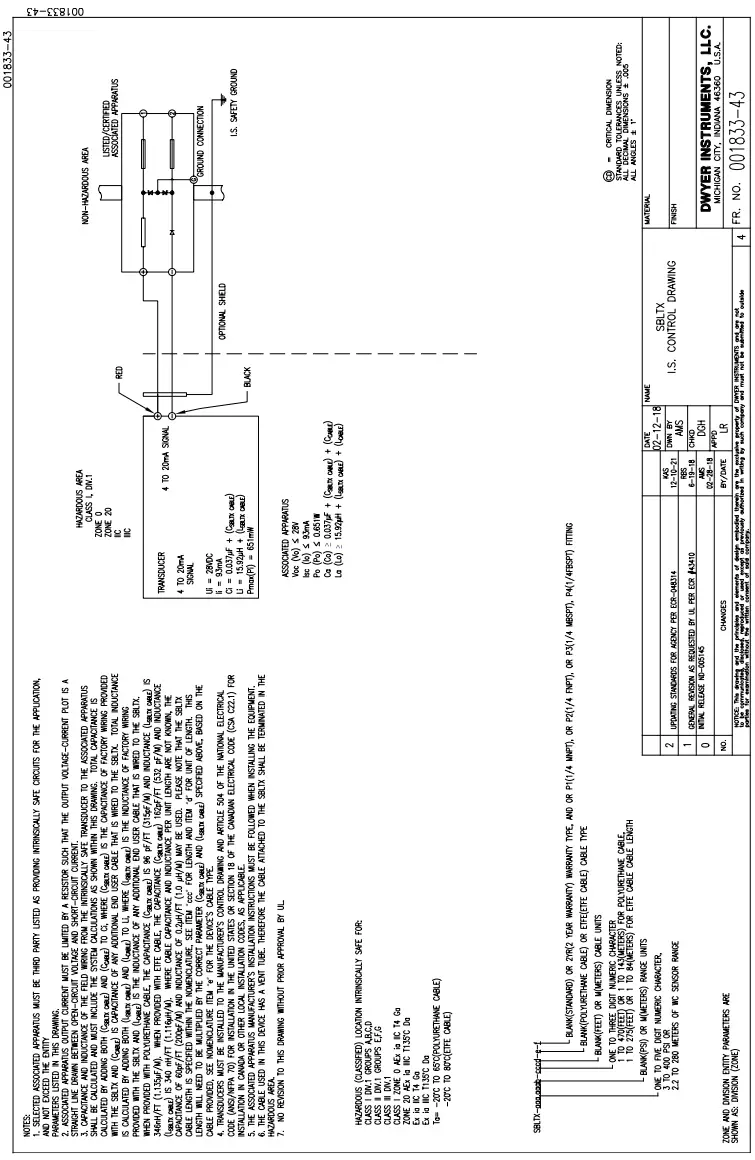 Mercoid Series SBLTX Submersible Level Transducer - fig 2