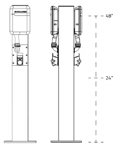 PHILIPS and TEMRO EVOCHARGE Concealed 4 Inch Pedestal-1
