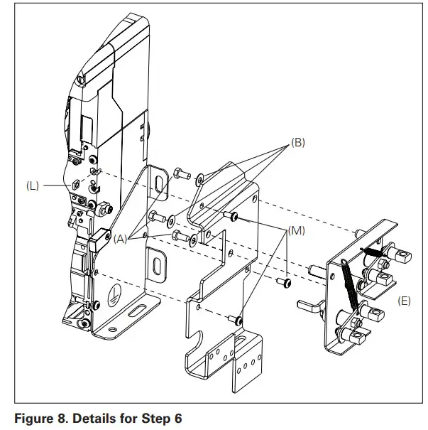 EATON IL0131079EN Installation and Removal Instructions for Series NRX NF Fixed Breaker three way Cable Interlock Kit - Figure 9