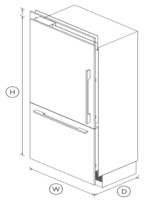 FISHER PAYKEL RS9120WRJ2 Integrated Refrigerator Freezer - fig