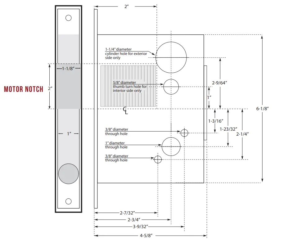 COMMAND ACCESS TECHNOLOGIES LPM190 Series Mortise Lock - fig 9