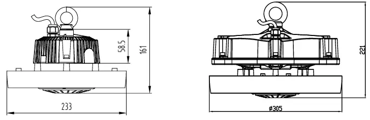 V-TAC-VT-9119-LED-Highbay-Meanwell-Driver-4000K-Dimmable-FIG-2