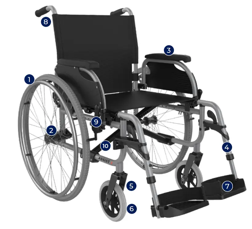 aspire MWS449300 Assist 2 Wheelchair 2