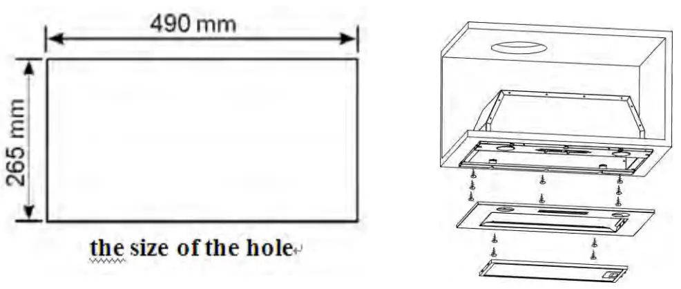 euro appliances EP52UMS2 52cm Undermount Rangehood - Fig 2