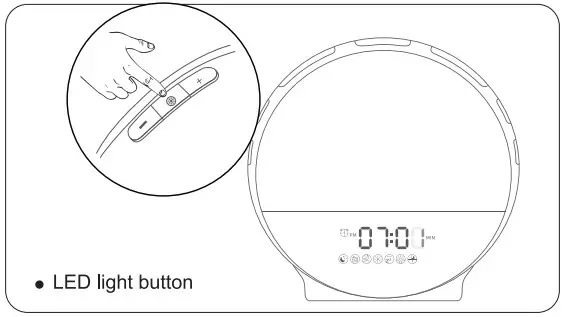 JALL B081CHLF46 Sunrise Alarm Clock -4