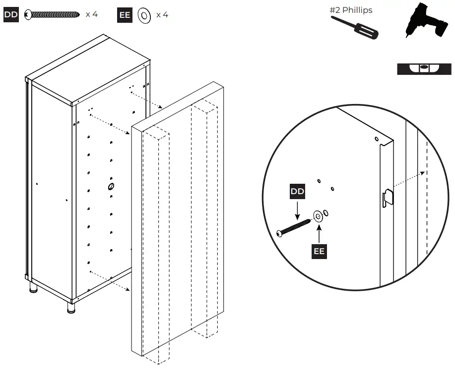STEP 7a Secure unit via concrete mounting